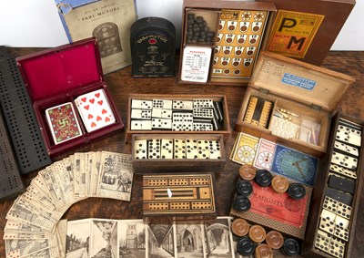 Lot 357 - Group of games including a pack of French...