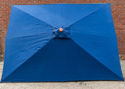 Lot 1274 - A large blue parasol by the Colonial Company