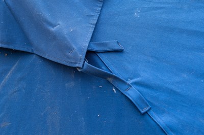 Lot 1274 - A large blue parasol by the Colonial Company