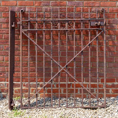 Lot 1364 - A Victorian heavy wrought iron gate