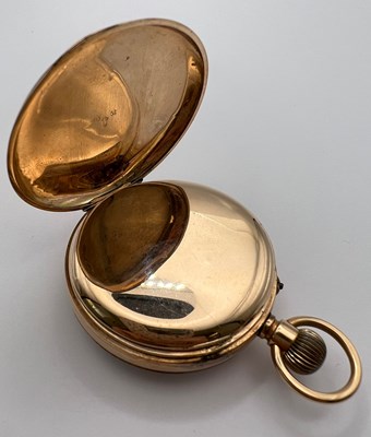 Lot 230 - A 12ct gold open face pocket watch, the white...