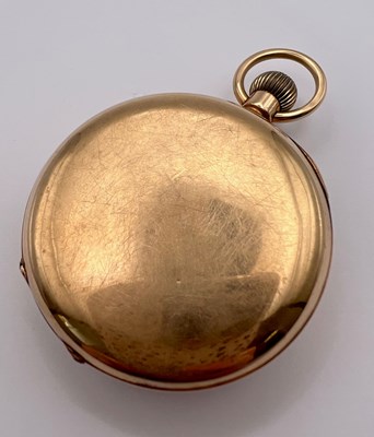 Lot 230 - A 12ct gold open face pocket watch, the white...