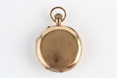 Lot 230 - A 12ct gold open face pocket watch, the white...