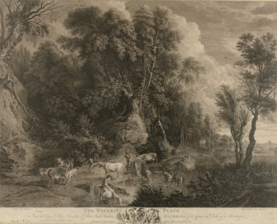 Lot 39 - John Browne after Rubens The Watering Place,...