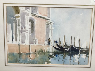 Lot 188 - Edward Wesson (1910-1983) Gondolas in Venice,...