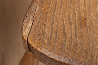 Lot 355 - A set of six ash and elm kitchen chairs