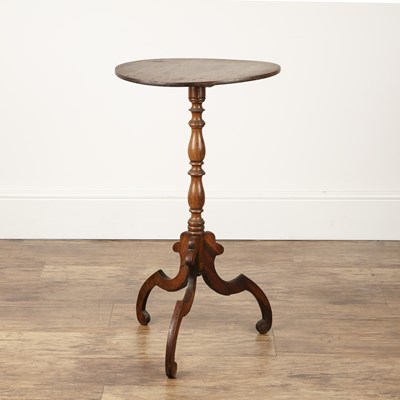 Lot 194 - Rosewood pillar table 19th Century, with a...