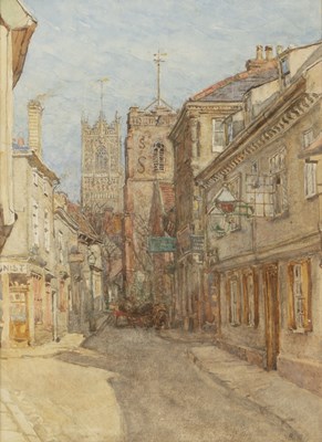 Lot 118 - Charles Robertson A street view, Ipswich,...