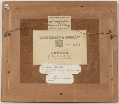 Lot 122 - John Glover (1767-1849) 'Tivoli', pen and grey...