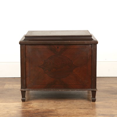 Lot 201 - Mahogany and line inlaid cellarette 19th...