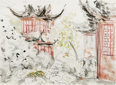 Lot 342 - Chris Orr (b. 1943) The Ya Yuan Cat, signed,...