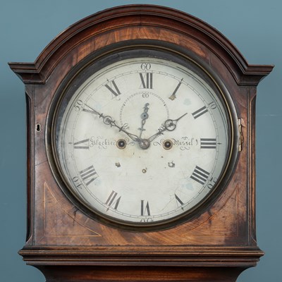 Lot 423 - An early 19th century, possibly Scottish, mahogany eight-day longcase clock