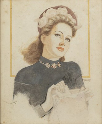 Lot 319 - * Maynard Portrait of lady with handbag,...