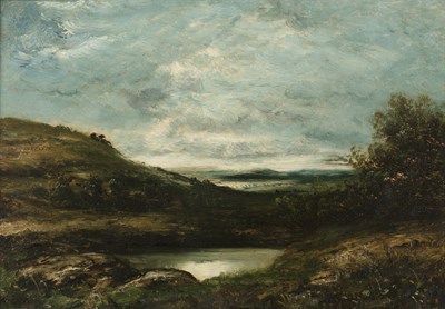 Lot 322 - J * Batstow Moonlit landscape, and companion,...