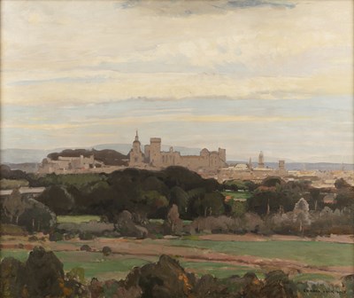 Lot 113 - Richard Jack (1866-1952) View of Avignon,...