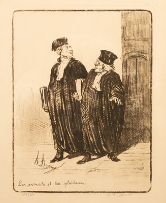 Lot 186 - Honoré Daumier (French, b.1808-d.1879), 'Les Avocats Et Les Plaideurs'