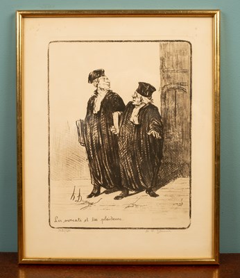 Lot 186 - Honoré Daumier (French, b.1808-d.1879), 'Les Avocats Et Les Plaideurs'