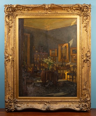 Lot 471 - Patrick William Adam (Scottish, b.1854 d.1929), 'An Edinburgh Interior'