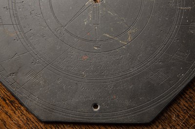 Lot 125 - Two James Walsh slate sundials 19th Century,...