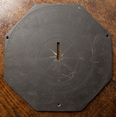 Lot 125 - Two James Walsh slate sundials 19th Century,...