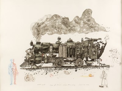 Lot 130 - Chris Orr (b.1943) Men of Steam, While Others...