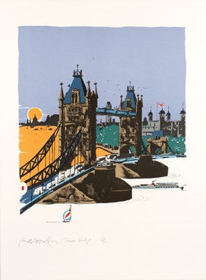 Lot 52 - Paul Hogarth (1917-2001) Tower Bridge; and...