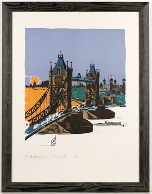 Lot 52 - Paul Hogarth (1917-2001) Tower Bridge; and...