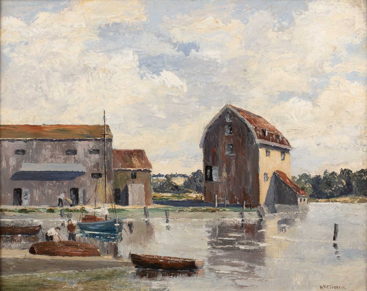 Lot 129 - W H E Turrell (20th Century) 'Woodbridge,...