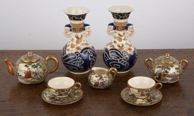 Lot 219 - Collection of Satsuma pottery Japanese, late...