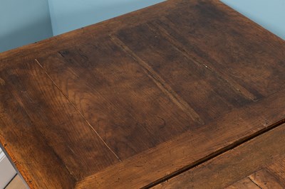Lot 435 - A 17th century style oak draw leaf refectory or dining table