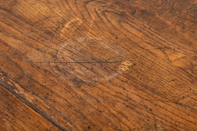 Lot 435 - A 17th century style oak draw leaf refectory or dining table