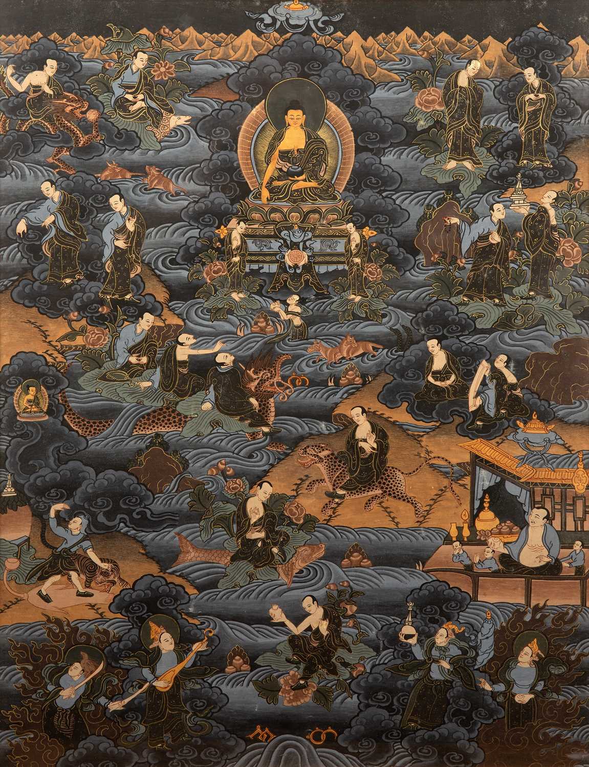 Lot 190 - Tibetan Thangka 20th Century, possibly...