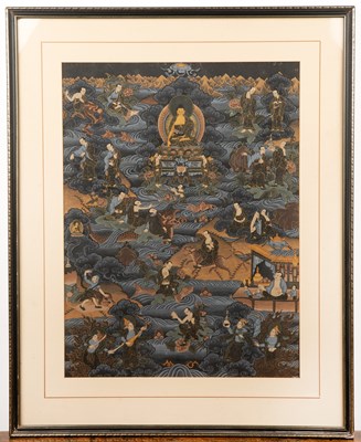 Lot 190 - Tibetan Thangka 20th Century, possibly...