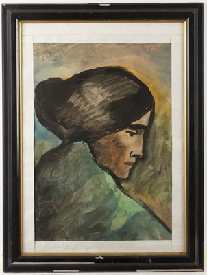 Lot 305 - Mervyn Peake (1911-1968) Portrait of a Lady in...