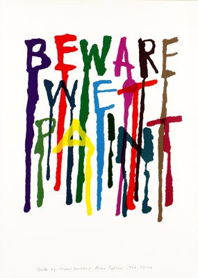 Lot 43 - Alan Fletcher (1931-2006) Beware Wet Paint,...