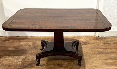 Lot 212A - Mahogany tilt-top breakfast table 19th Century,...