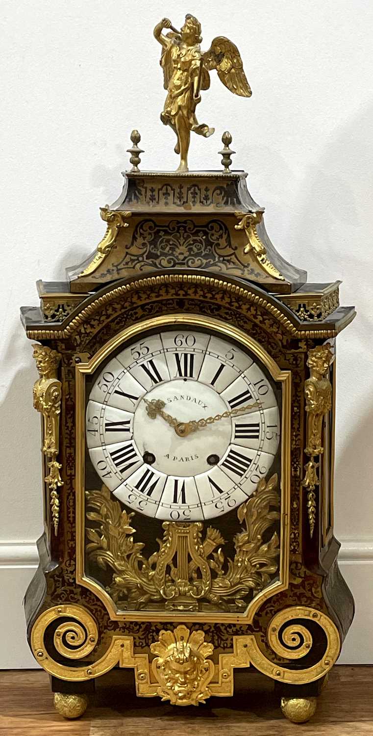 Lot 174 - Boulle work bracket clock French, early 19th...