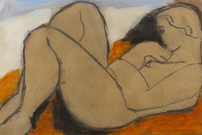 Lot 434 - John Emanuel (b.1930) Figure on the Beach...