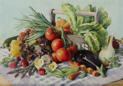 Lot 405 - Tessa Shedley Jordan (b.1948) Still life of...