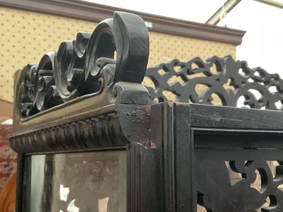 Lot 306 - A Chinese ebony display cabinet