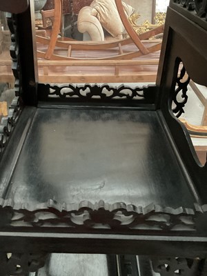 Lot 306 - A Chinese ebony display cabinet