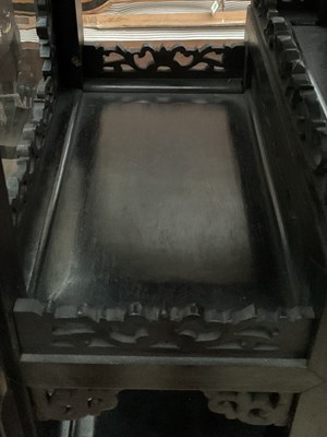 Lot 306 - A Chinese ebony display cabinet