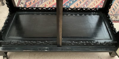 Lot 306 - A Chinese ebony display cabinet