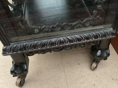 Lot 306 - A Chinese ebony display cabinet