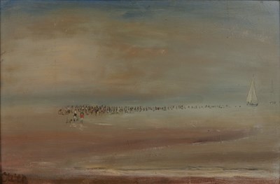 Lot 392 - John Owen (20th century) Camber sands, signed,...