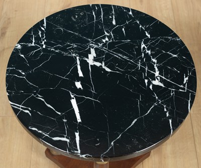 Lot 22 - An Empire style circular marble-topped occasional table