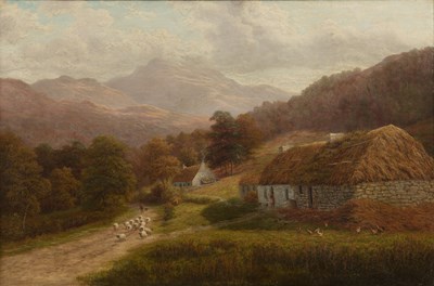 Lot 378 - William Mellor (1851-1931) Figures by a...