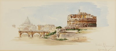 Lot 527 - Lucia Marcucci (19th/20th century) The Tiber,...