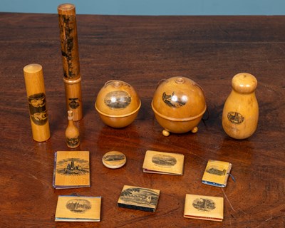 Lot 92 - A collection of 19th century and later Mauchline ware