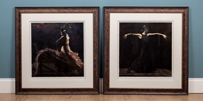 Lot 250 - Fletcher Sibthorp (British b.1967-) 'White on Black 2003' and 'Dancing Dress'